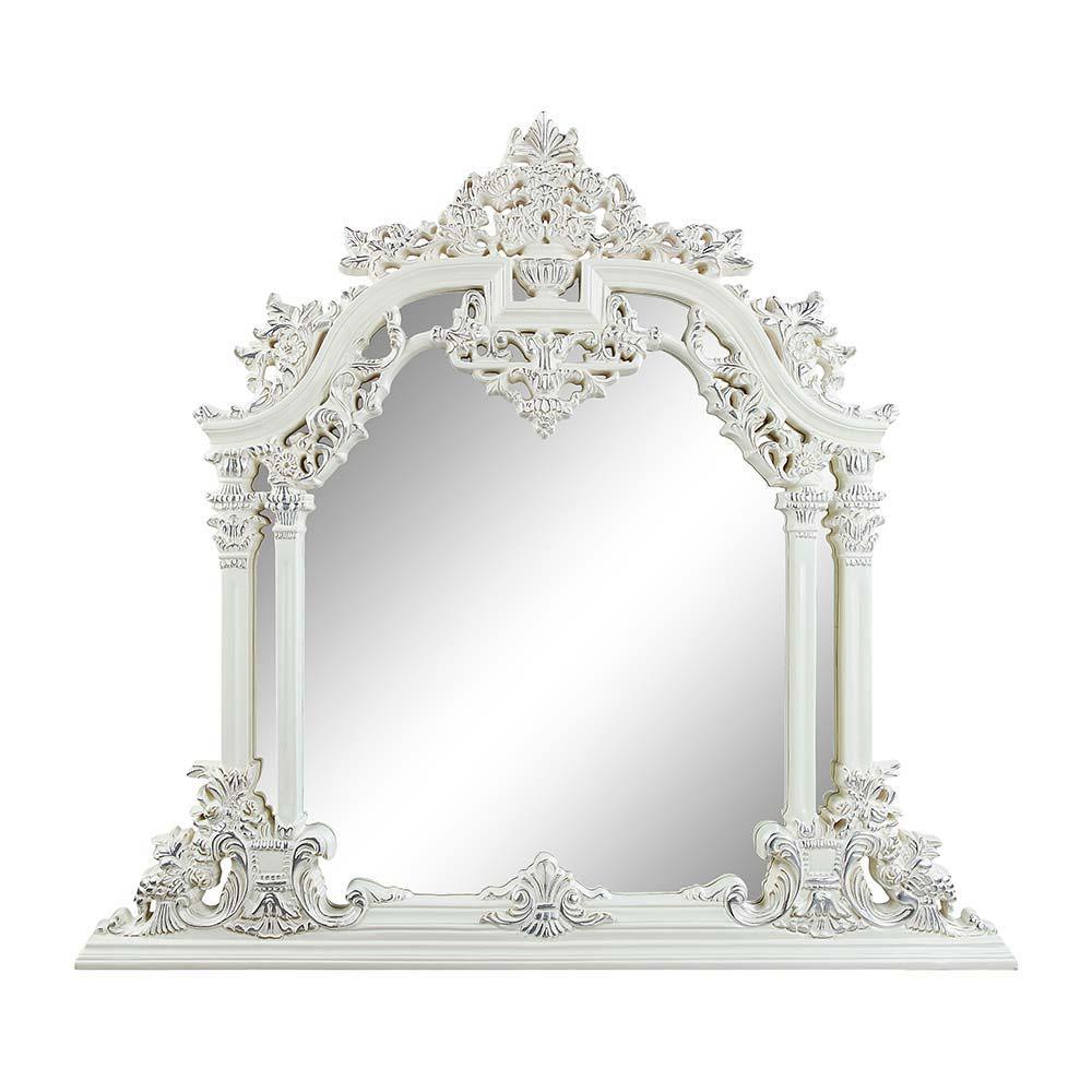 ACME - Vanaheim - Mirror - Antique White Finish - 54" - 5th Avenue Furniture