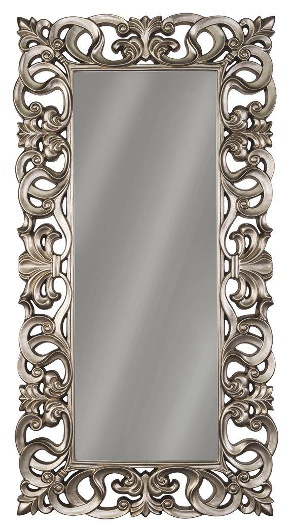 Ashley Furniture - Lucia - Antique Silver Finish - Floor Mirror - 5th Avenue Furniture
