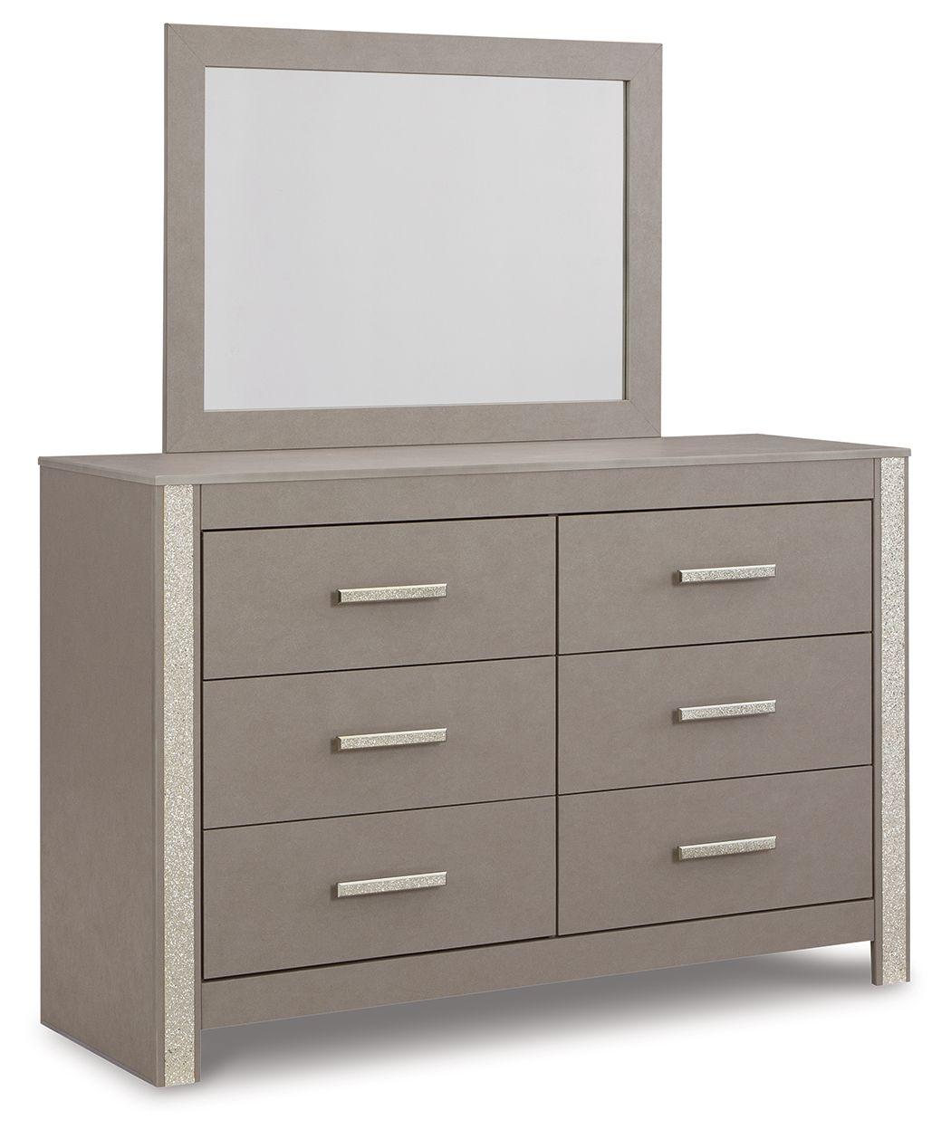 Signature Design by Ashley® - Surancha - Gray - Dresser And Mirror - 5th Avenue Furniture