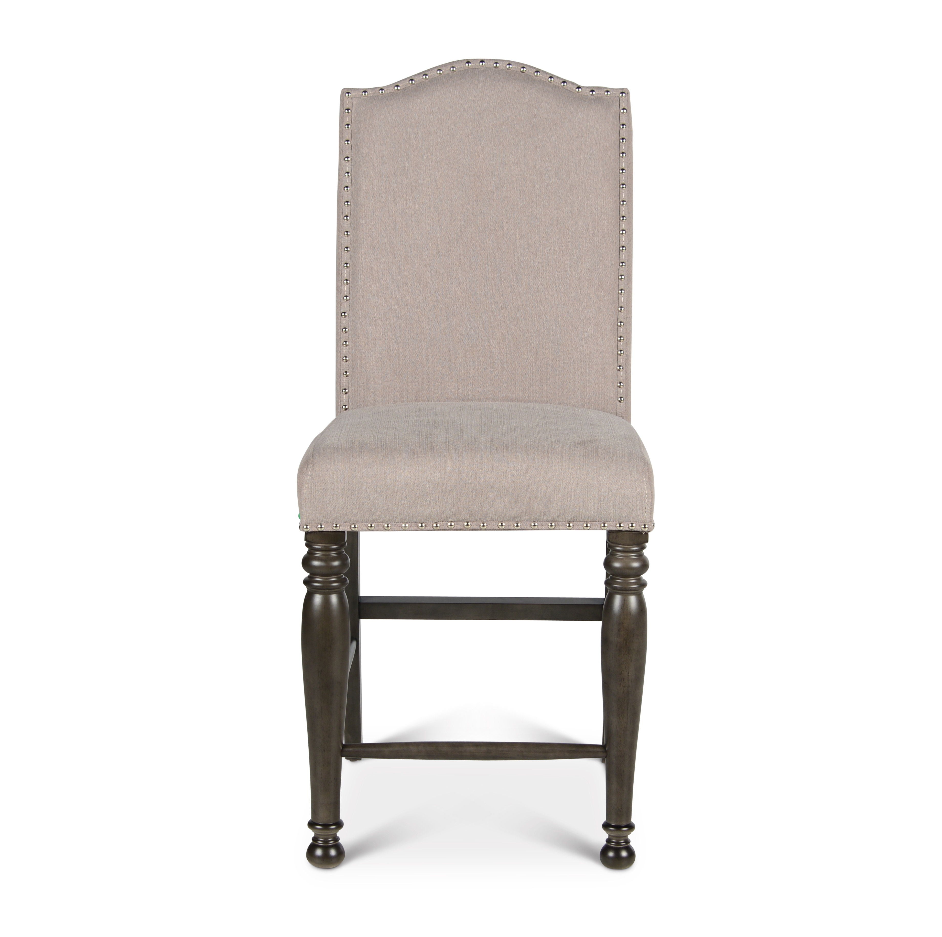 Caswell - Counter Chair (Set of 2) - Dark Gray