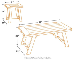 Ashley Furniture - Noorbrook - Black / Pewter - Occasional Table Set (Set of 3) - 5th Avenue Furniture