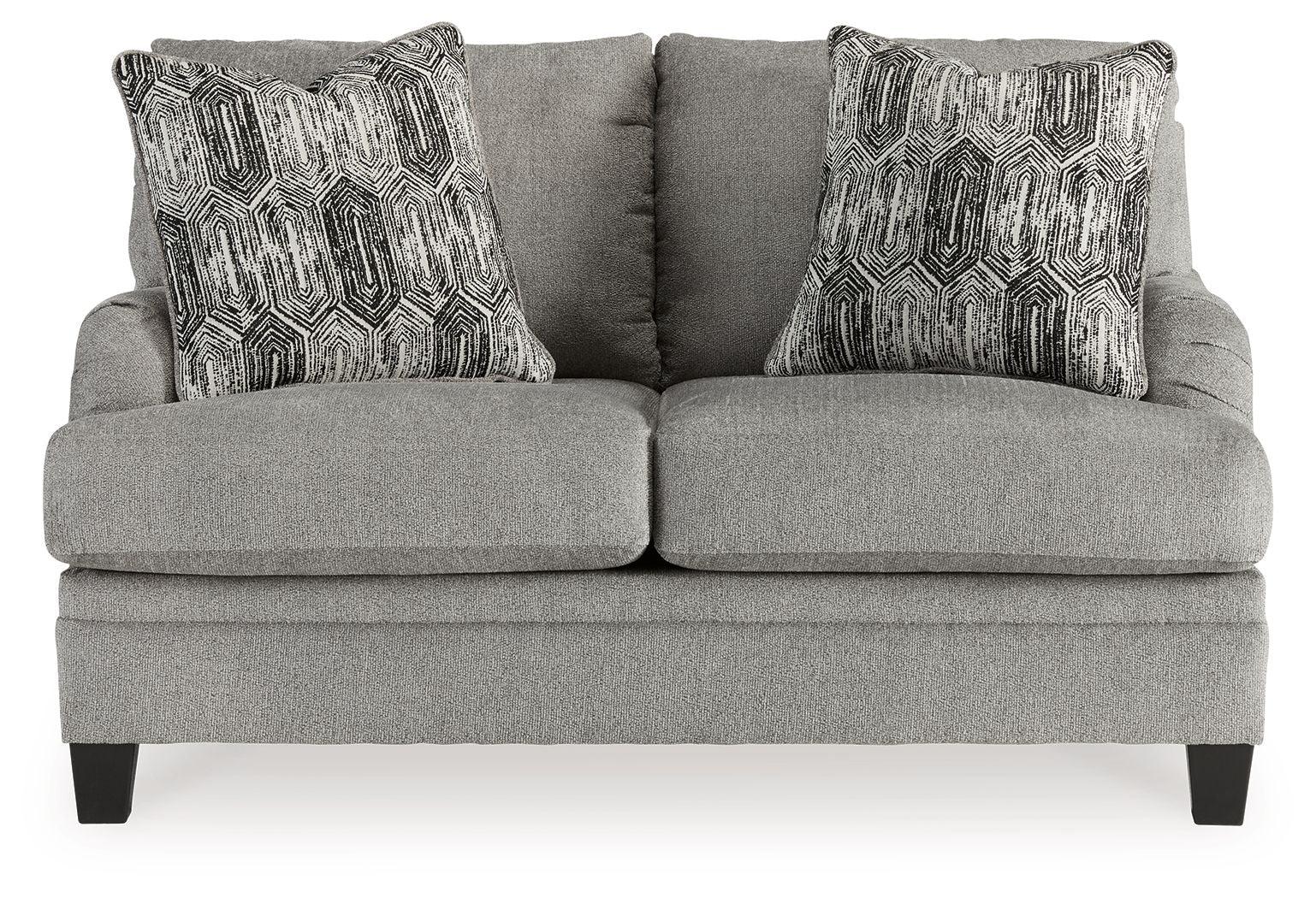 Benchcraft® - Davinca - Charcoal - Loveseat - 5th Avenue Furniture
