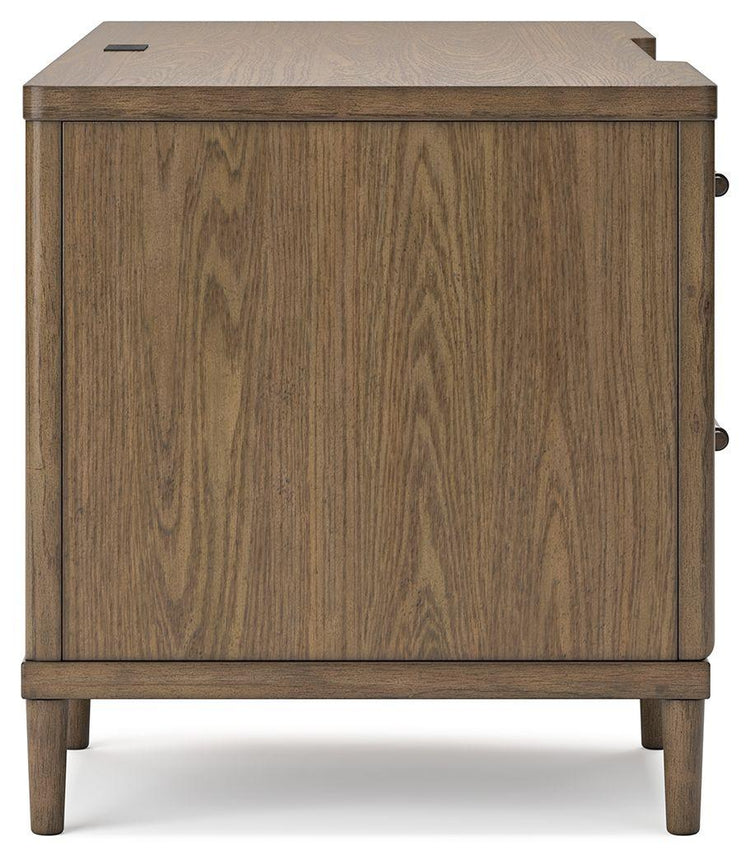 Signature Design by Ashley® - Roanhowe - Brown - Home Office Desk - 5th Avenue Furniture