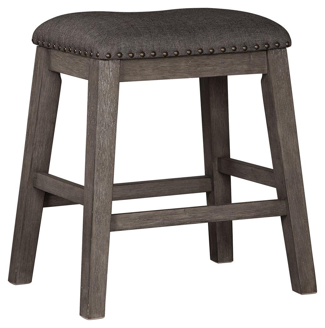 Signature Design by Ashley® - Caitbrook - Gray - Upholstered Stool (Set of 2) - 5th Avenue Furniture