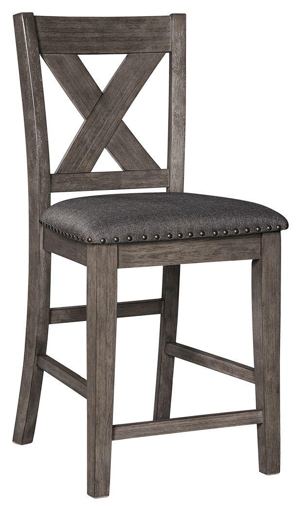 Signature Design by Ashley® - Caitbrook - Gray - Upholstered Barstool (Set of 2) - 5th Avenue Furniture