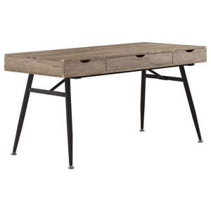 CoasterEveryday - Rafael - 1-Drawer Writing Desk - Rustic Driftwood - 5th Avenue Furniture