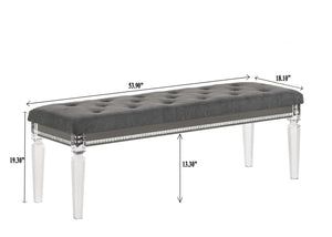 Crown Mark - Giovani - Bench - Gray - 5th Avenue Furniture