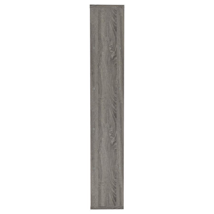 CoasterEveryday - Harrison - 5-Tier Bookcase - Weathered Gray - 5th Avenue Furniture