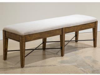 Magnussen Furniture - Bay Creek - Bench With Upholstered Seat - Toasted Nutmeg - 5th Avenue Furniture