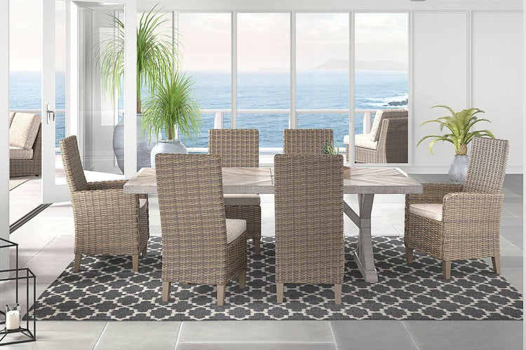 Signature Design by Ashley® - Beachcroft - Outdoor Dining Room Set - 5th Avenue Furniture