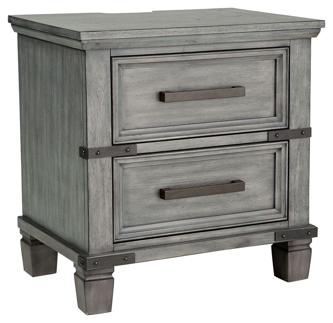 Signature Design by Ashley® - Russelyn - Gray - Two Drawer Night Stand - 5th Avenue Furniture
