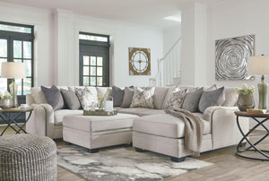 Ashley Furniture - Dellara - Chalk - Ottoman With Storage - 5th Avenue Furniture