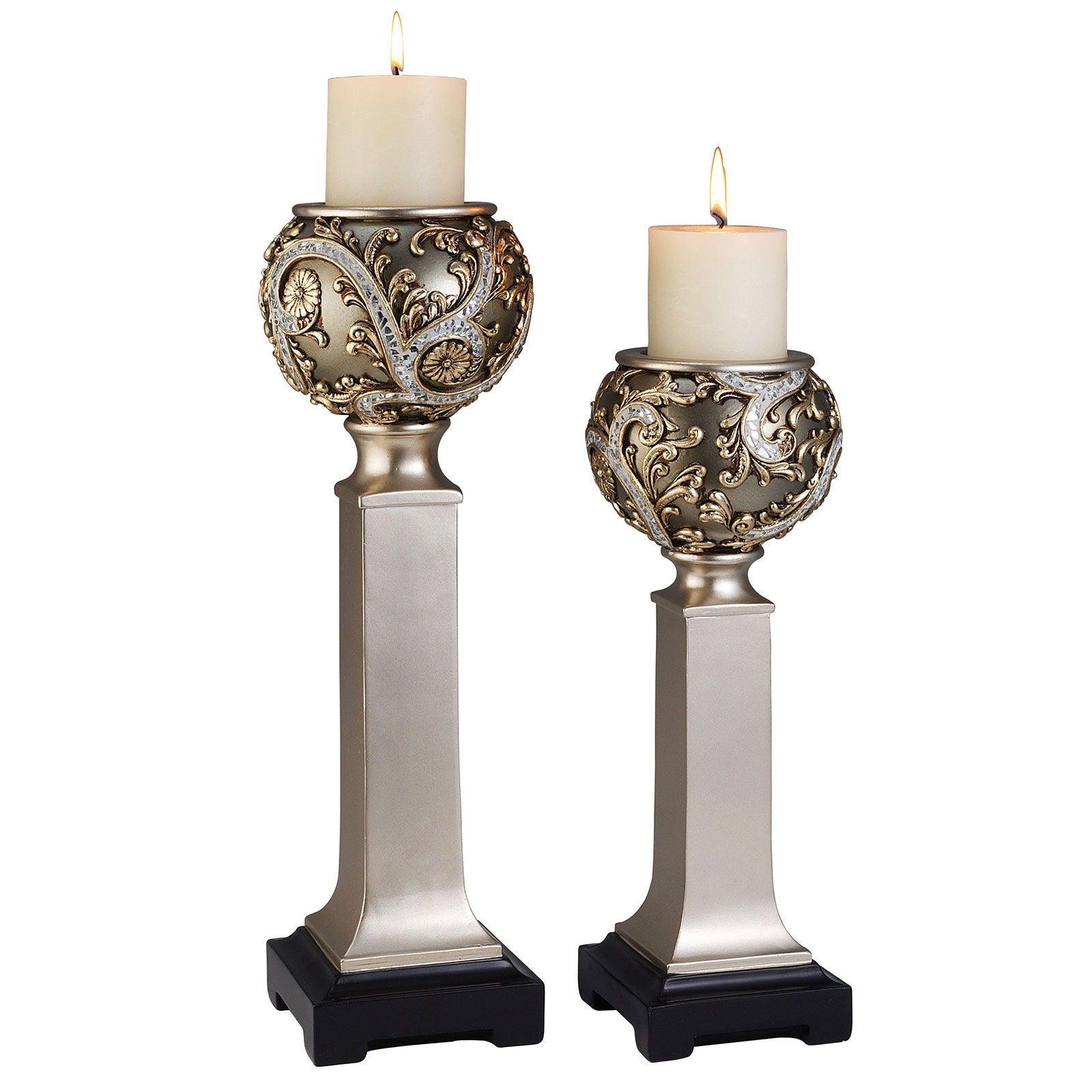 Furniture of America - Estelle - Candle Holder Set (Set of 4) - Champagne - 5th Avenue Furniture