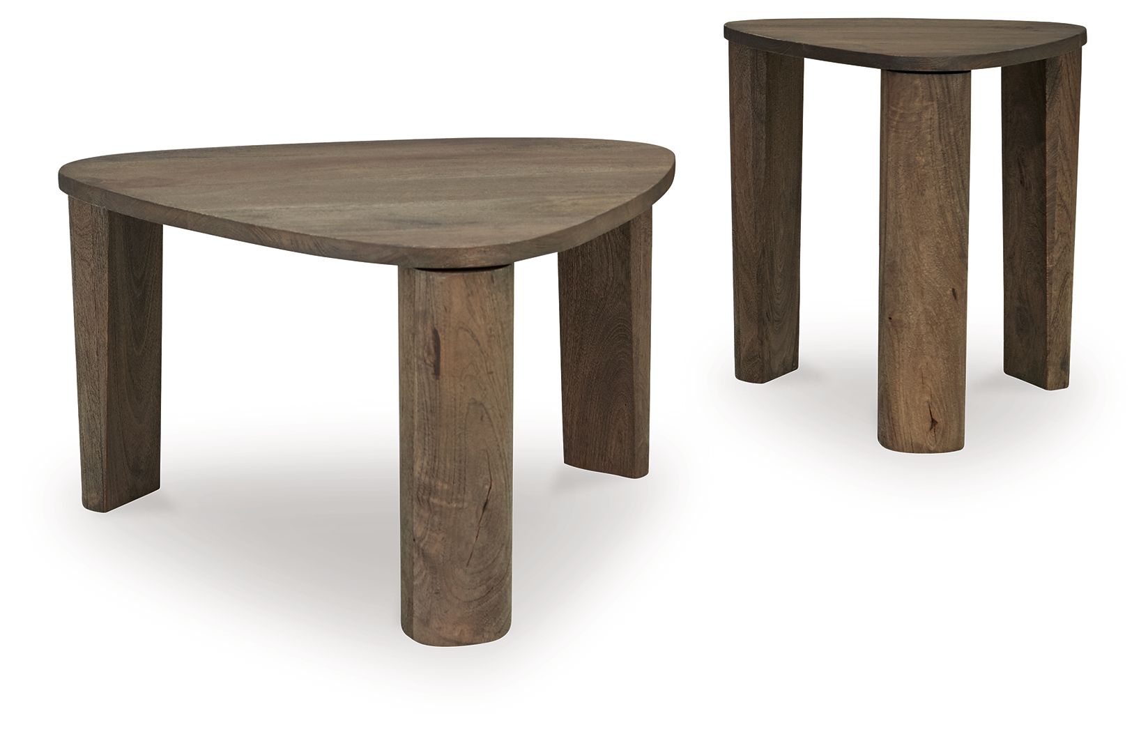 Reidport - Grayish Brown - Accent Cocktail Table Set (Set of 2) - 5th Avenue Furniture