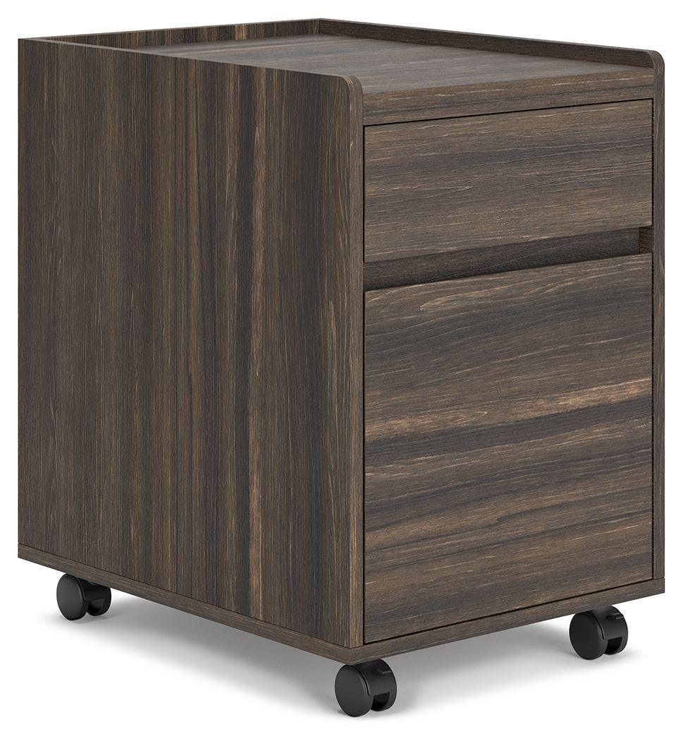 Signature Design by Ashley® - Zendex - Dark Brown - File Cabinet - 5th Avenue Furniture