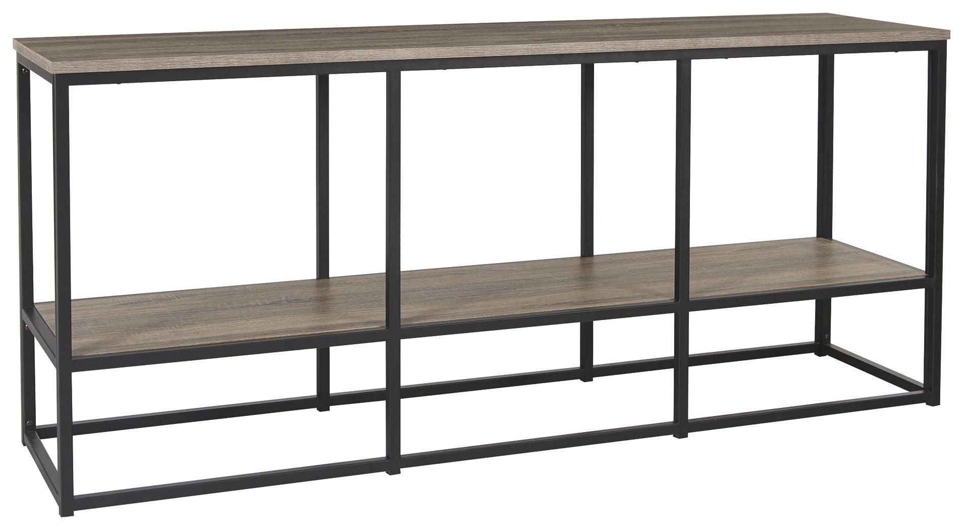 Ashley Furniture - Wadeworth - Brown / Black - Extra Large TV Stand - 5th Avenue Furniture