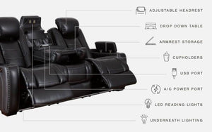 Signature Design by Ashley® - Party Time - Power Reclining Sofa - 5th Avenue Furniture