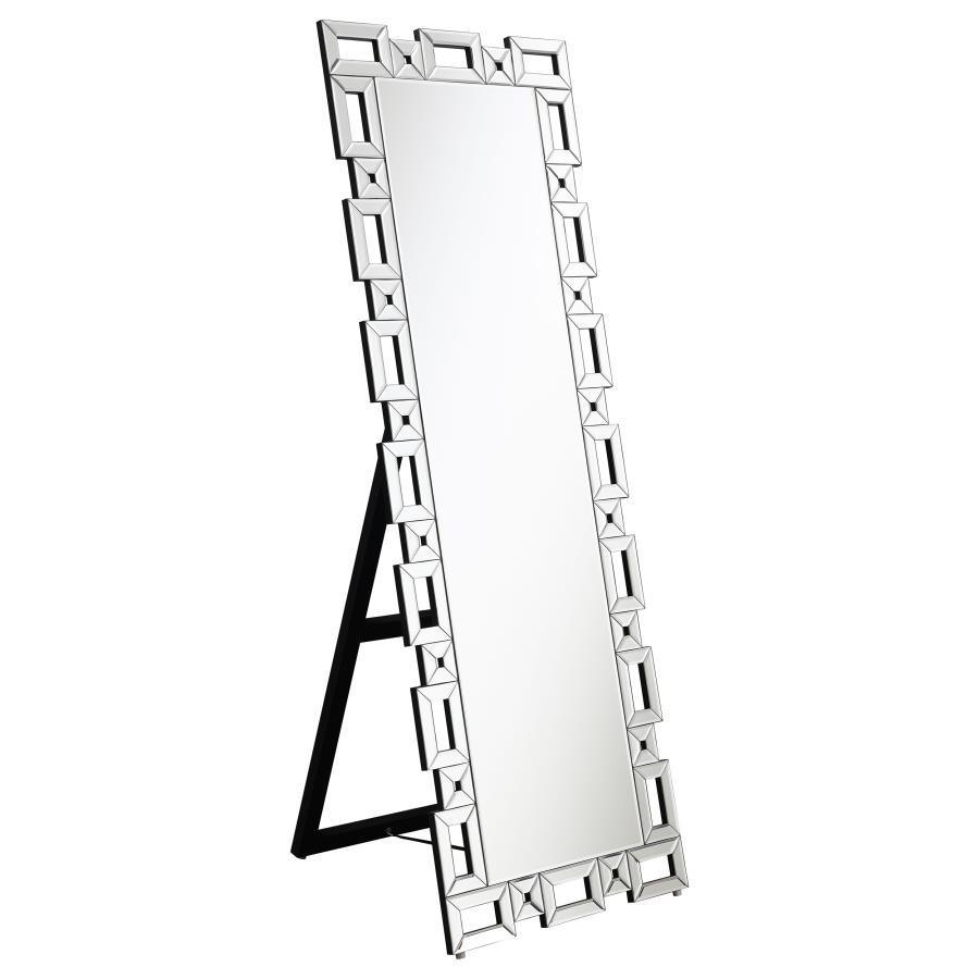 CoasterEssence - Tavin - Geometric Frame Cheval Mirror - 5th Avenue Furniture