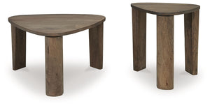 Reidport - Grayish Brown - Accent Cocktail Table Set (Set of 2) - 5th Avenue Furniture