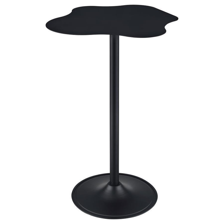 CoasterEssence - Keanu - Pedestal Cloud-Shaped Top Bar Table - Black - 5th Avenue Furniture