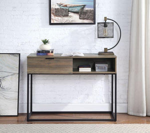 ACME - Galeno - Writing Desk - Rustic Oak & Black Finish - 5th Avenue Furniture