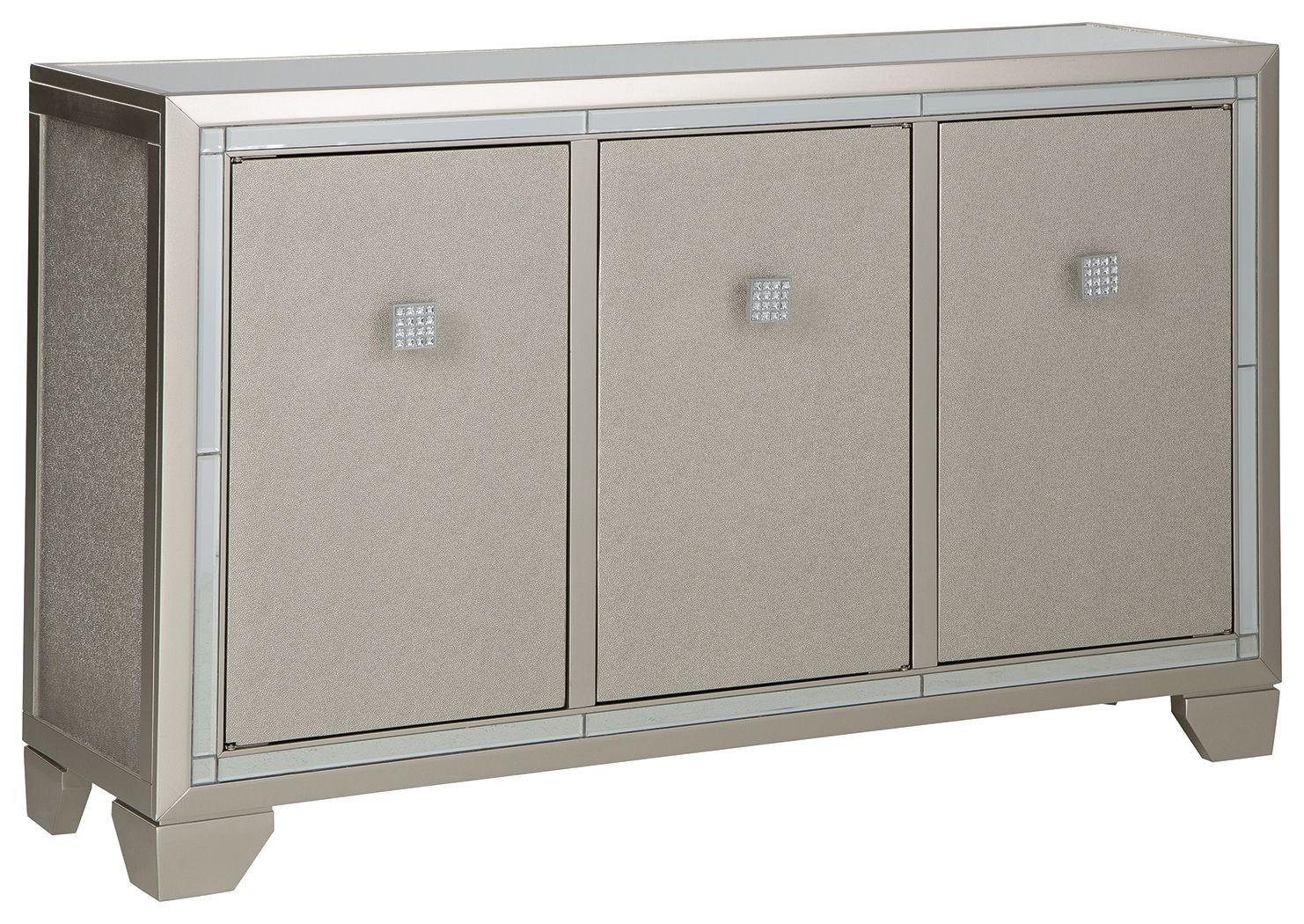 Signature Design by Ashley® - Chaseton - Champagne - Accent Cabinet - 5th Avenue Furniture
