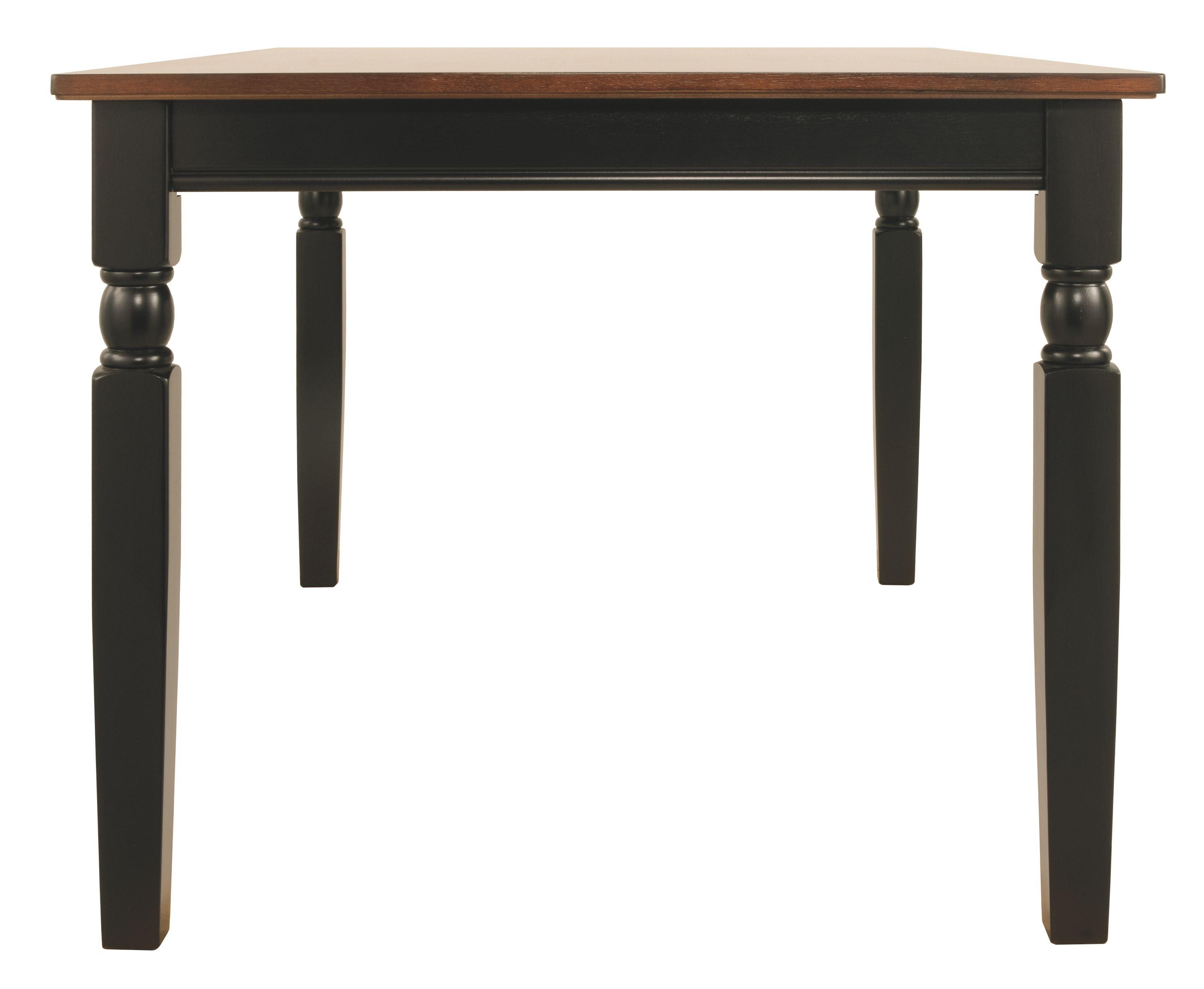 Signature Design by Ashley® - Owingsville - Black / Brown - Rectangular Dining Room Table - 5th Avenue Furniture