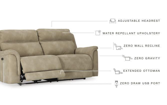 Ashley Furniture - Next-Gen - Power Reclining Sofa - 5th Avenue Furniture
