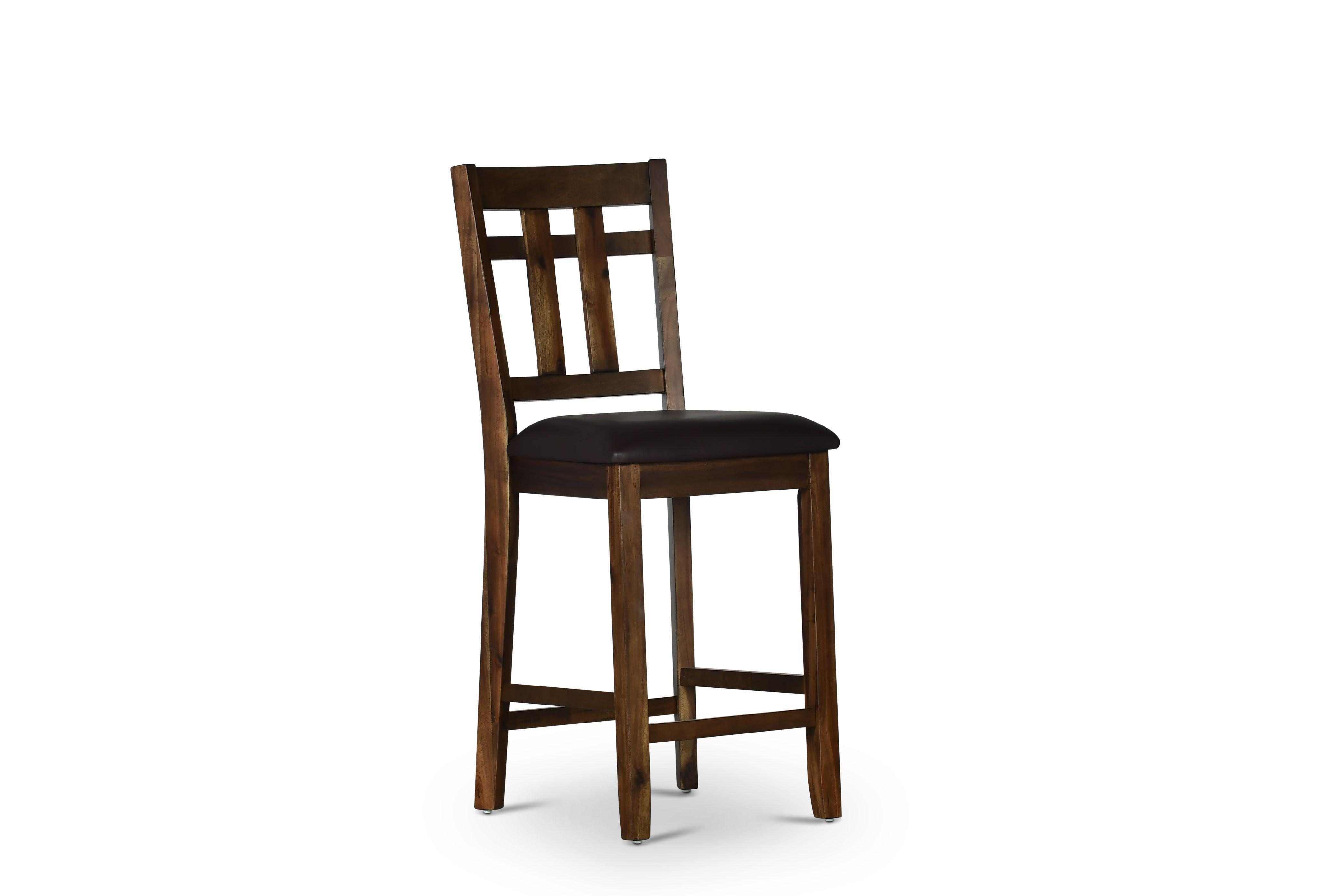 Steve Silver Furniture - Saranac - Counter Chair (Set of 2) - Dark Brown - 5th Avenue Furniture