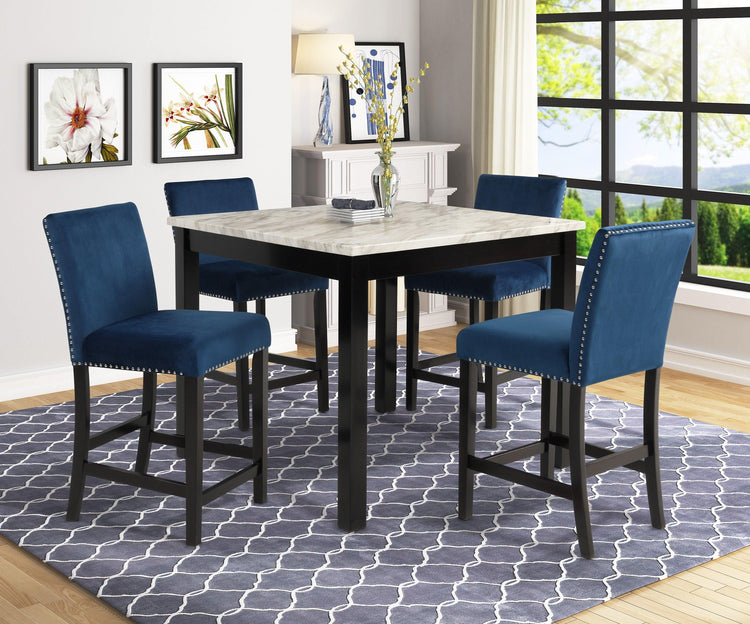Crown Mark - Lennon - Counter Height Table Set - 5th Avenue Furniture