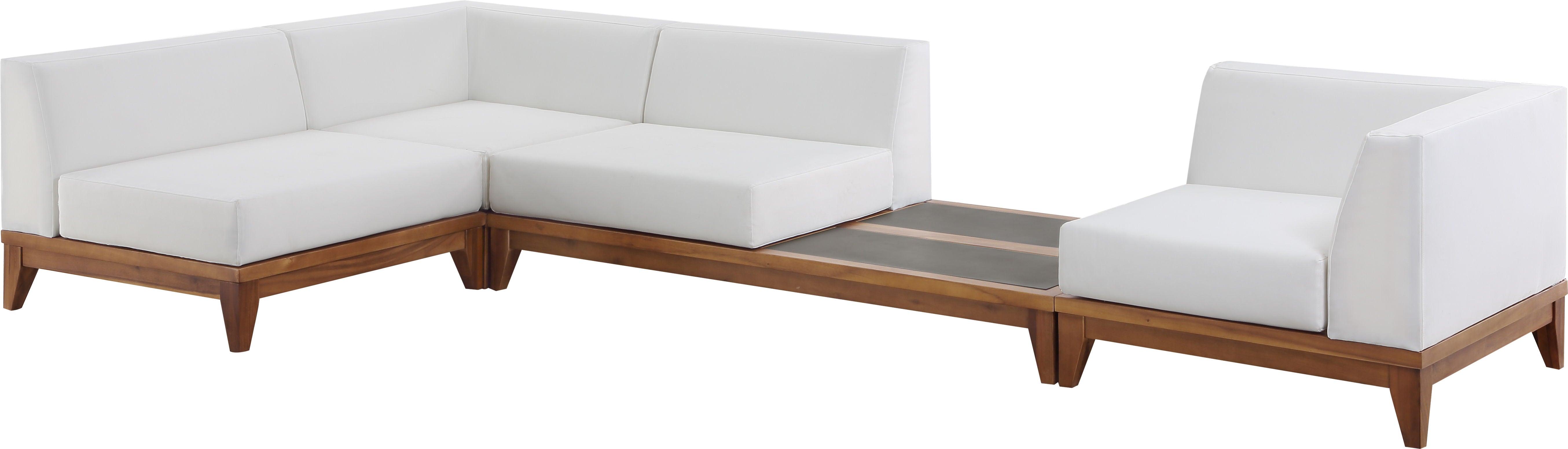 Meridian Furniture - Rio - 4 Piece Modular Sectional - Off White - 5th Avenue Furniture