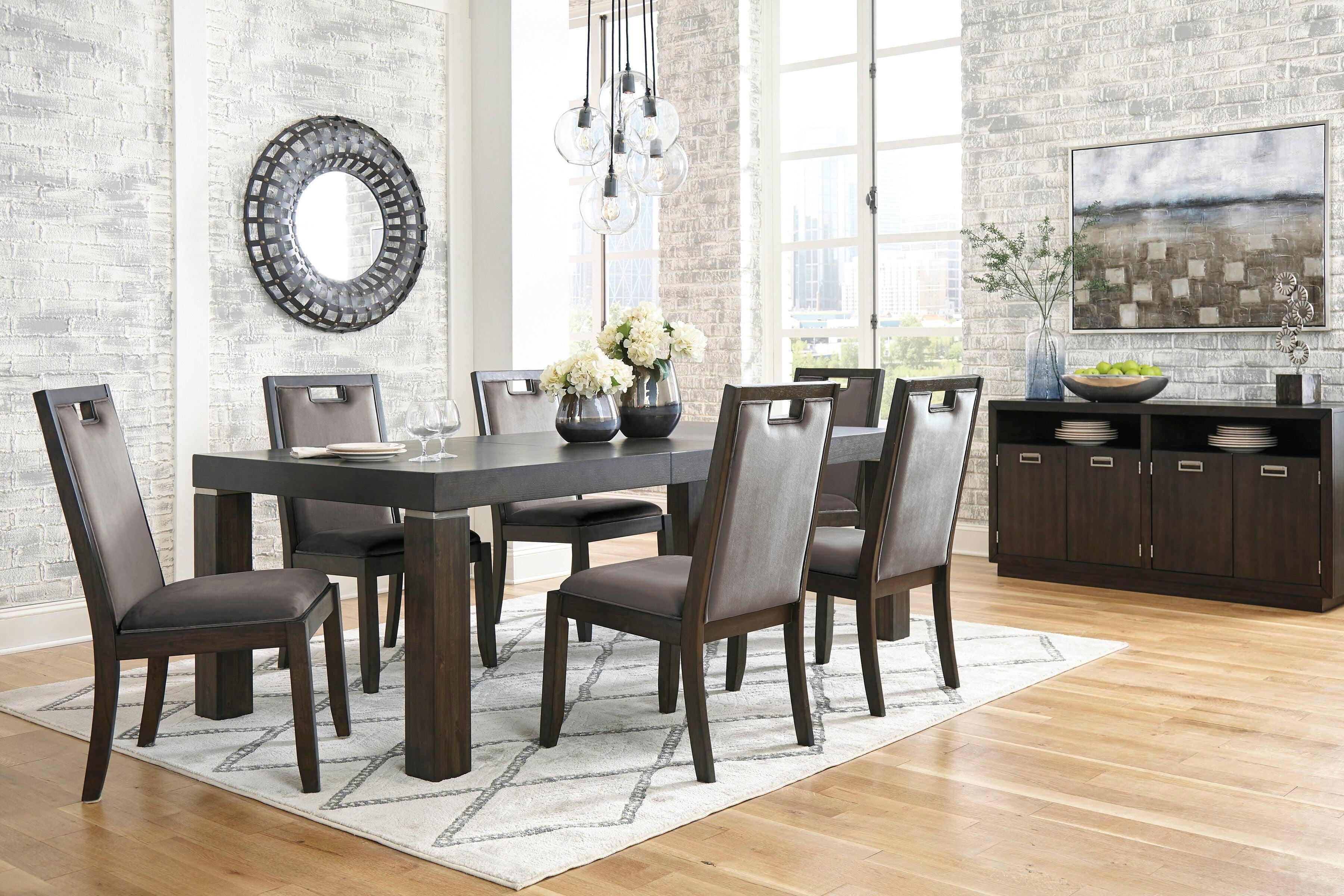 Signature Design by Ashley® - Hyndell - Rectangular Dining Table Set - 5th Avenue Furniture
