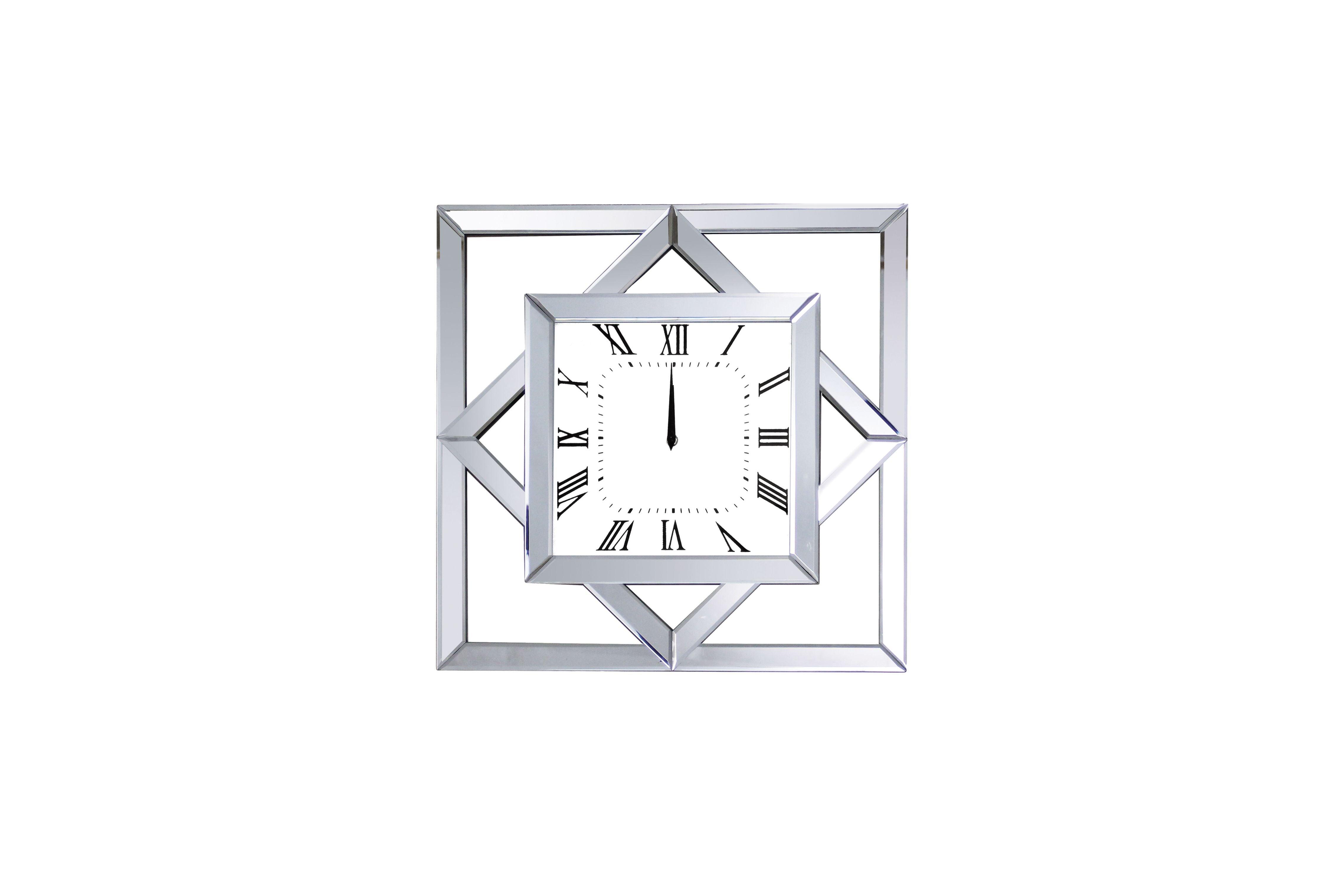 ACME - Mhina - Wall Clock - Mirrored - 5th Avenue Furniture
