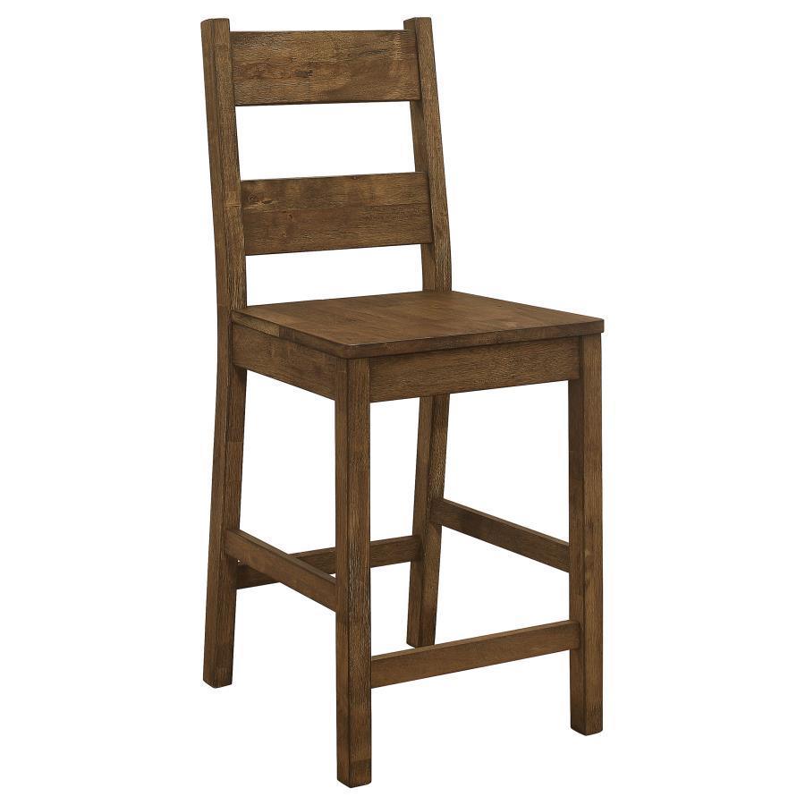 CoasterEveryday - Coleman - Counter Height Stools (Set of 2) - Rustic Golden Brown - 5th Avenue Furniture