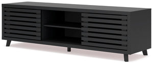 Signature Design by Ashley® - Danziar - Black - Extra Large TV Stand - 5th Avenue Furniture