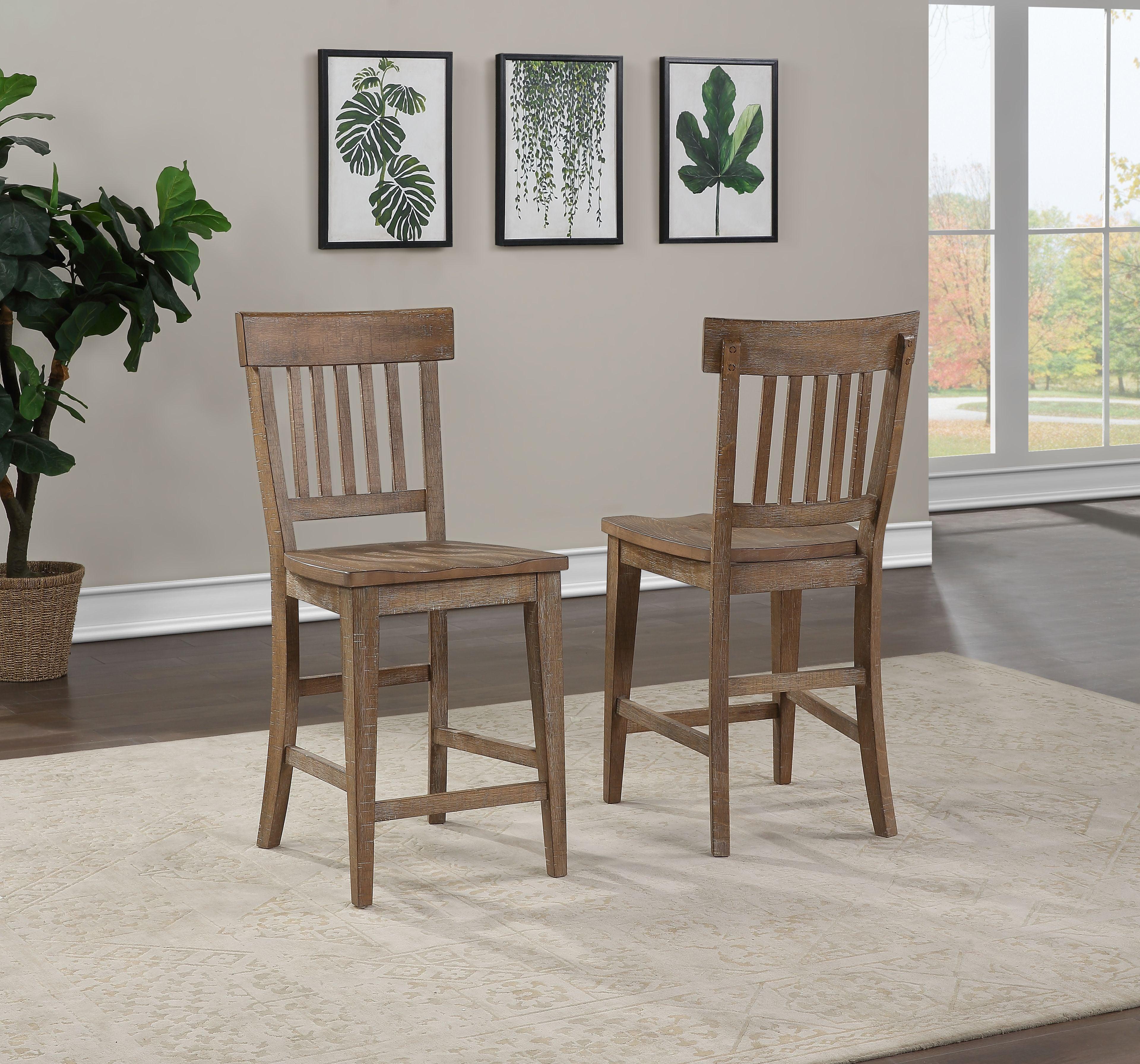 Steve Silver Furniture - Riverdale - Counter Chair (Set of 2) - Dark Brown - 5th Avenue Furniture