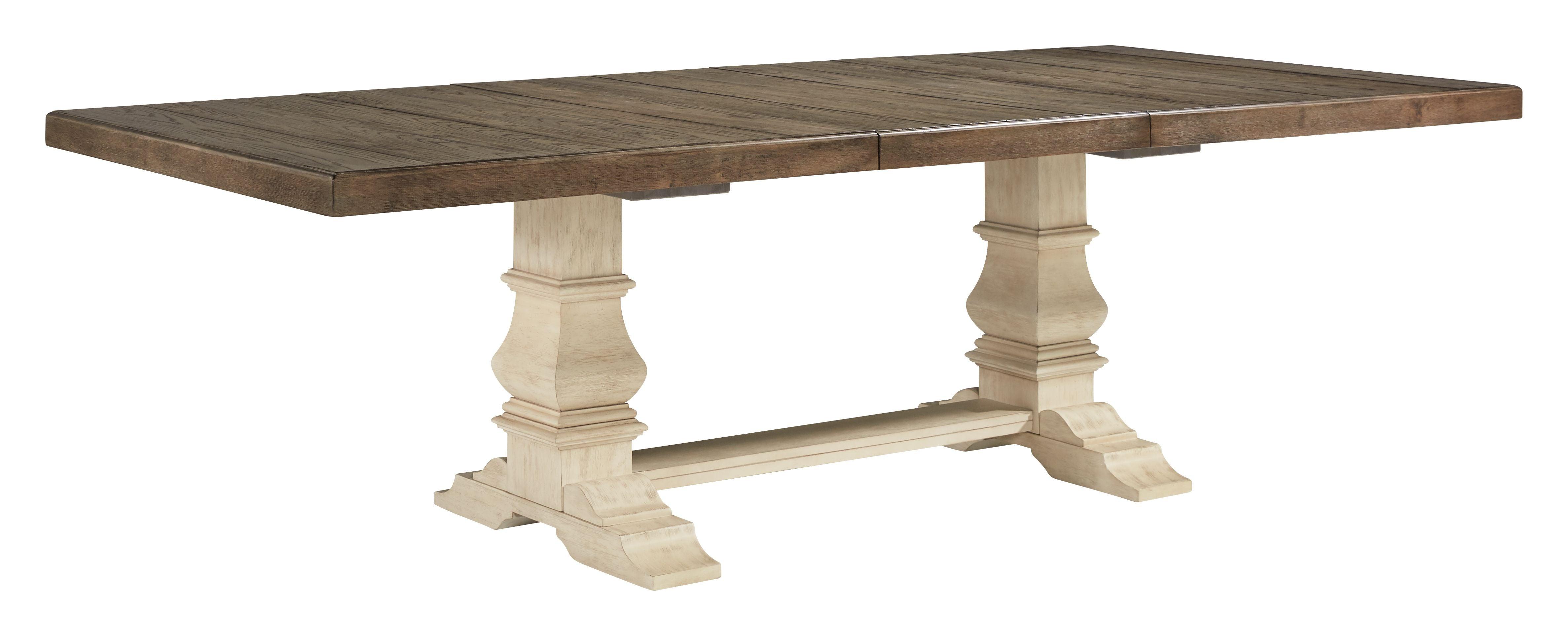 Signature Design by Ashley® - Bolanburg - Brown / Beige - Extension Dining Table - 5th Avenue Furniture