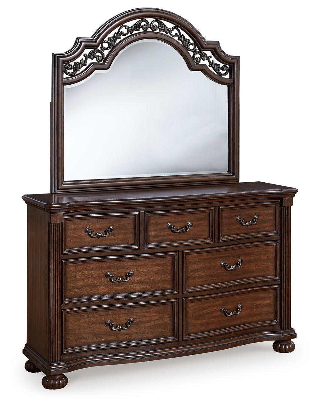 Signature Design by Ashley® - Lavinton - Brown - Dresser And Mirror - 5th Avenue Furniture