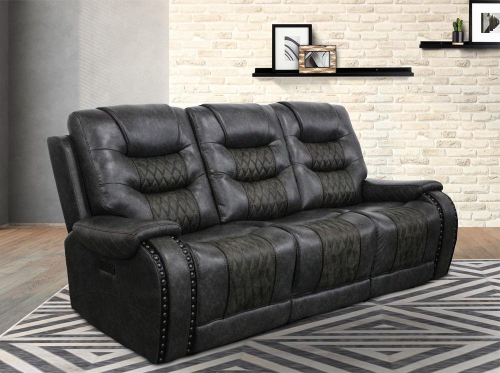 Parker Living - Outlaw - Power Drop Down Console Sofa - Stallion - 5th Avenue Furniture