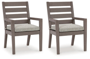 Hillside Barn - Gray / Brown - Arm Chair With Cushion (Set of 2) - 5th Avenue Furniture