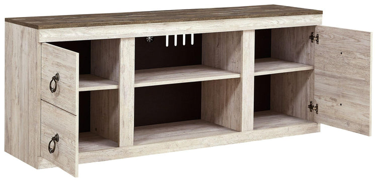 Ashley Furniture - Willowton - TV Stand With Fireplace Option - 5th Avenue Furniture