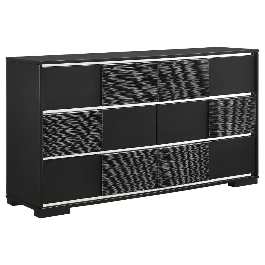 CoasterEveryday - Blacktoft - 6-Drawer Dresser - Black - 5th Avenue Furniture
