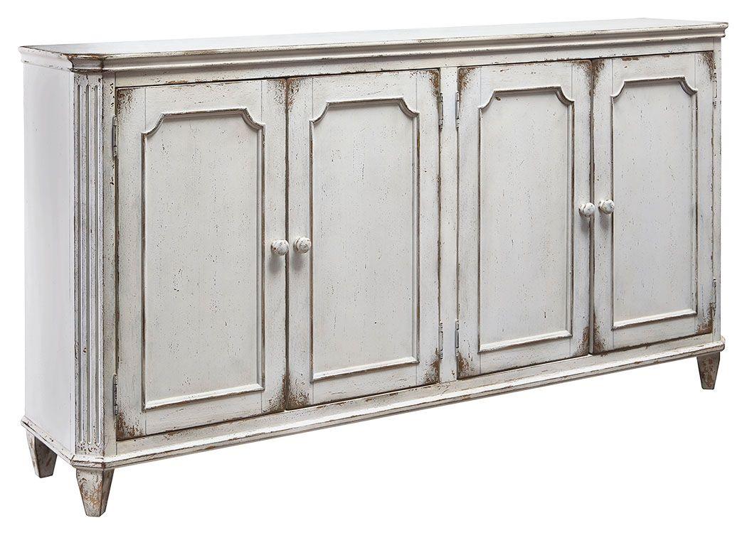 Ashley Furniture - Mirimyn - Antique White - Accent Cabinet - 5th Avenue Furniture