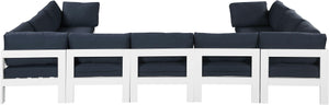 Meridian Furniture - Nizuc - Outdoor Patio Modular Sectional - Navy - Modern & Contemporary - 5th Avenue Furniture