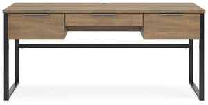 Signature Design by Ashley® - Montia - Light Brown - Home Office Desk, Desk Chair, Bookcase - 5th Avenue Furniture