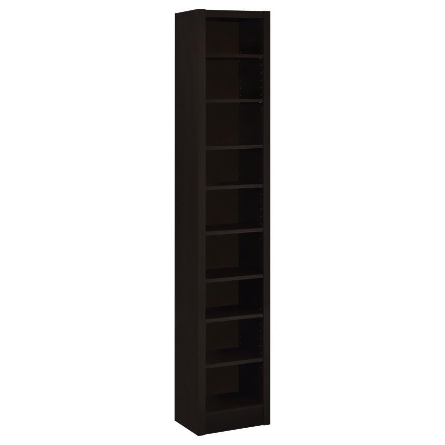 CoasterEveryday - Eliam - Rectangular Bookcase With 2 Fixed Shelves - Cappuccino - 5th Avenue Furniture