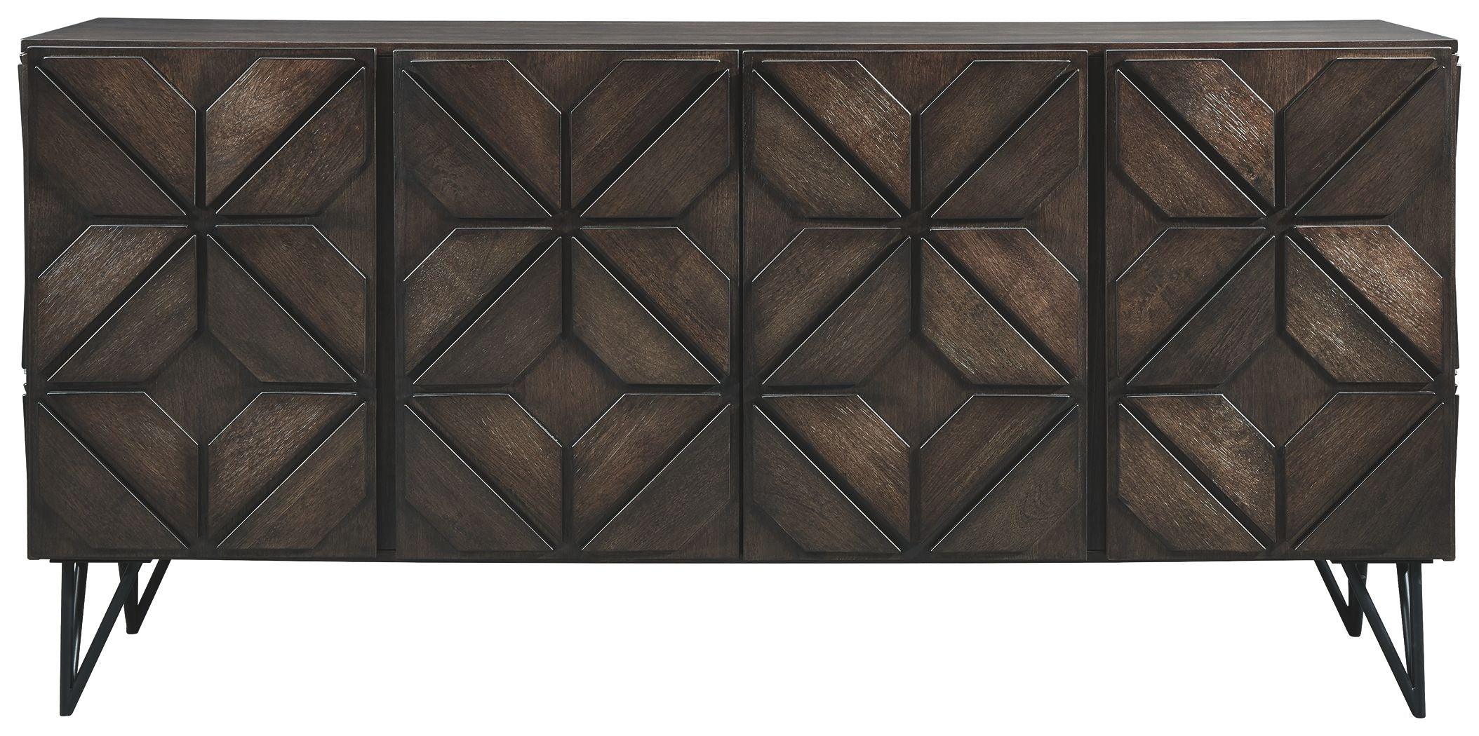 Ashley Furniture - Chasinfield - Dark Brown - Extra Large TV Stand - 5th Avenue Furniture