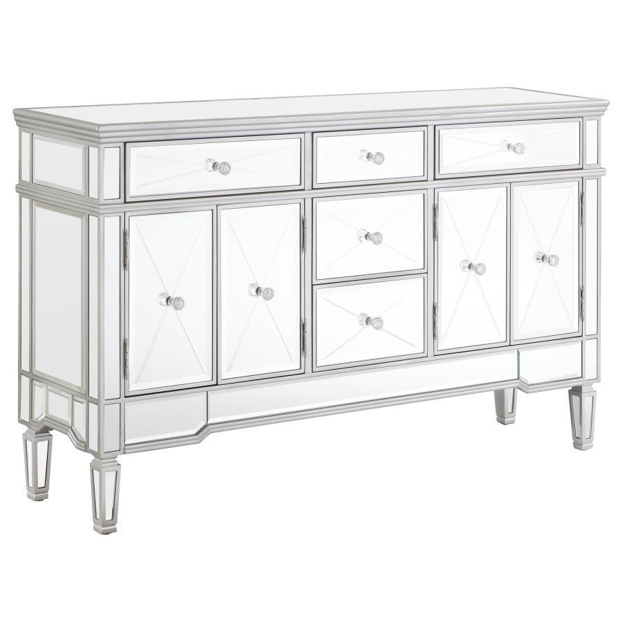 CoasterElevations - Duchess - 5-Drawer Accent Cabinet - Silver - 5th Avenue Furniture