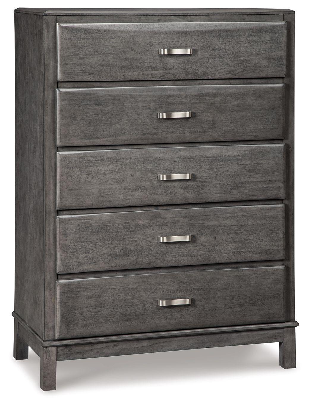 Ashley Furniture - Caitbrook - Gray - Five Drawer Chest - 5th Avenue Furniture