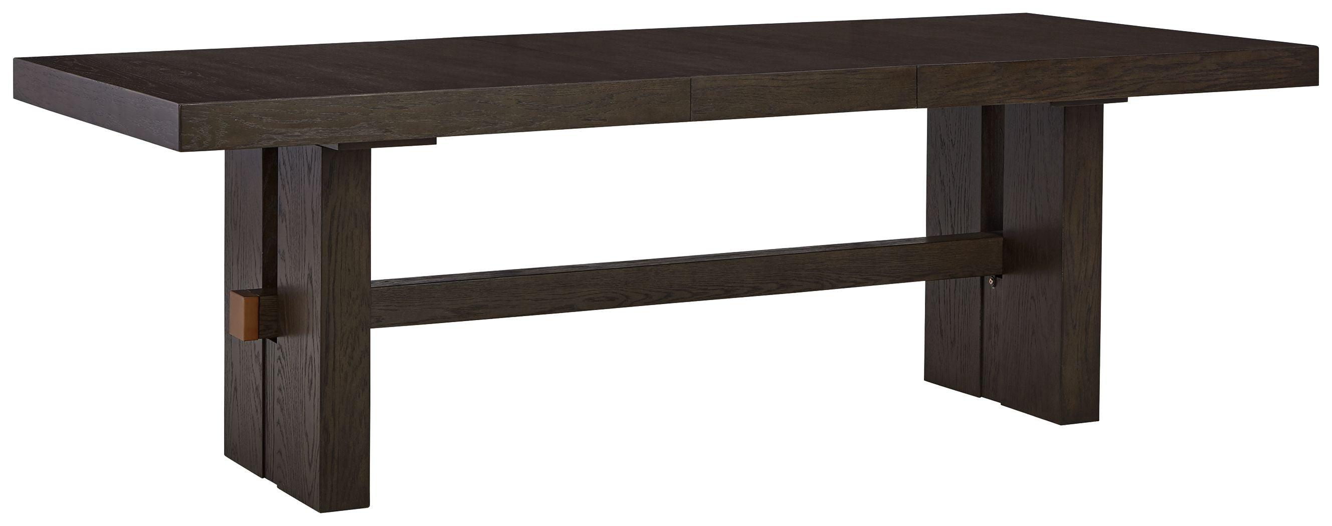 Signature Design by Ashley® - Burkhaus - Dark Brown - Rectangular Dining Room Extension Table - 5th Avenue Furniture